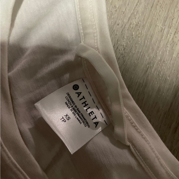 Athleta White Short Sleeve Tee - Picture 2 of 3